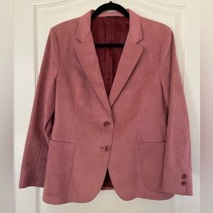 Vintage Sakowitz Pink Suede Jacket Blazer